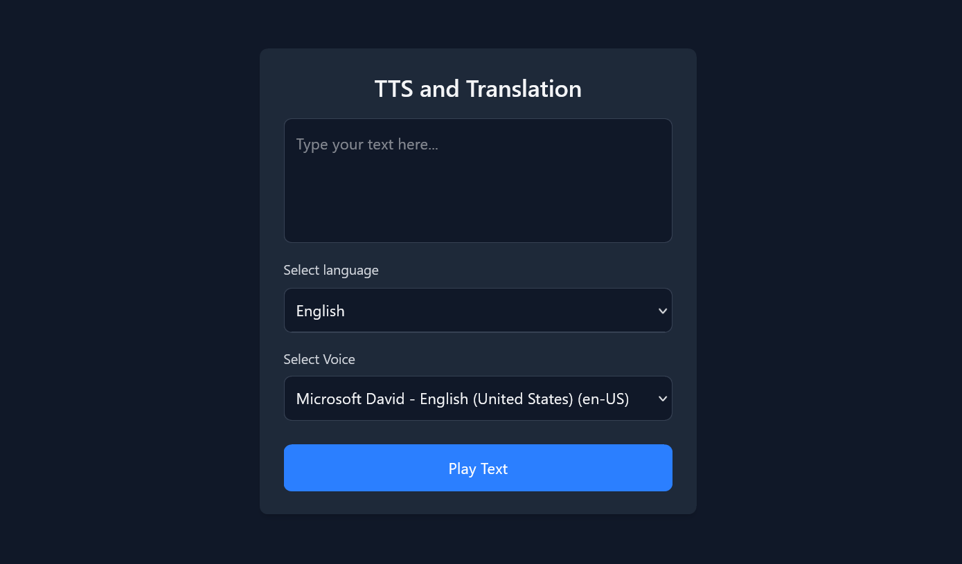 TTS and Translate